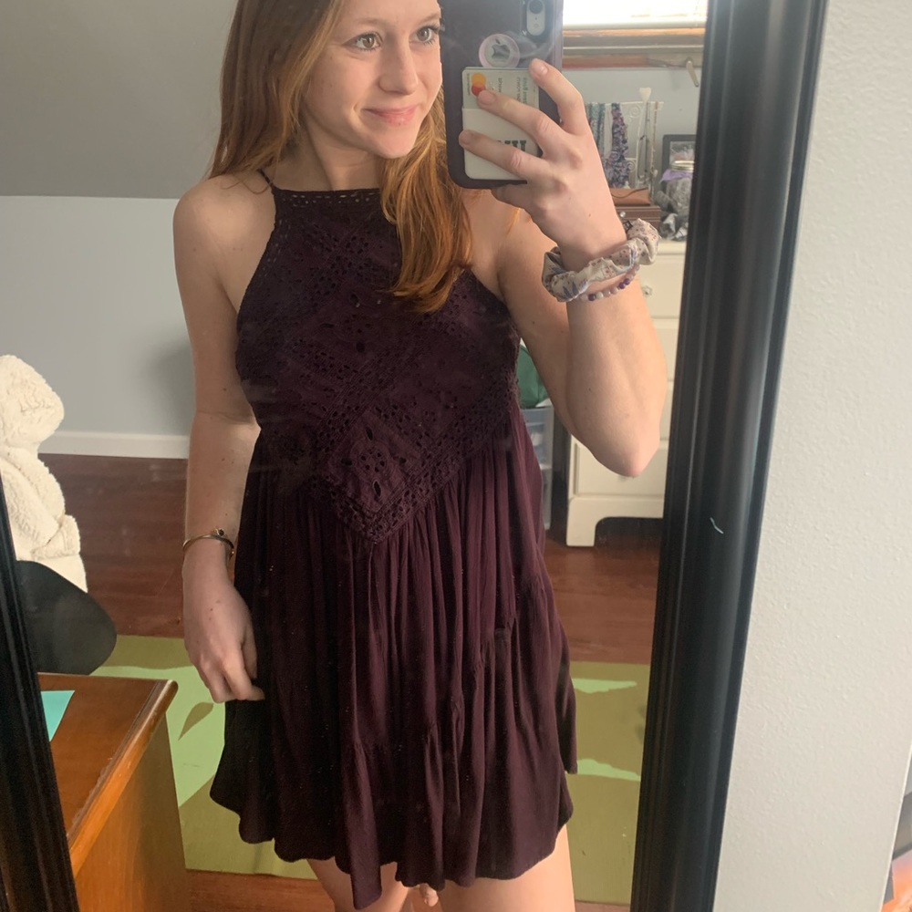 XXS American Eagle Maroon Dress